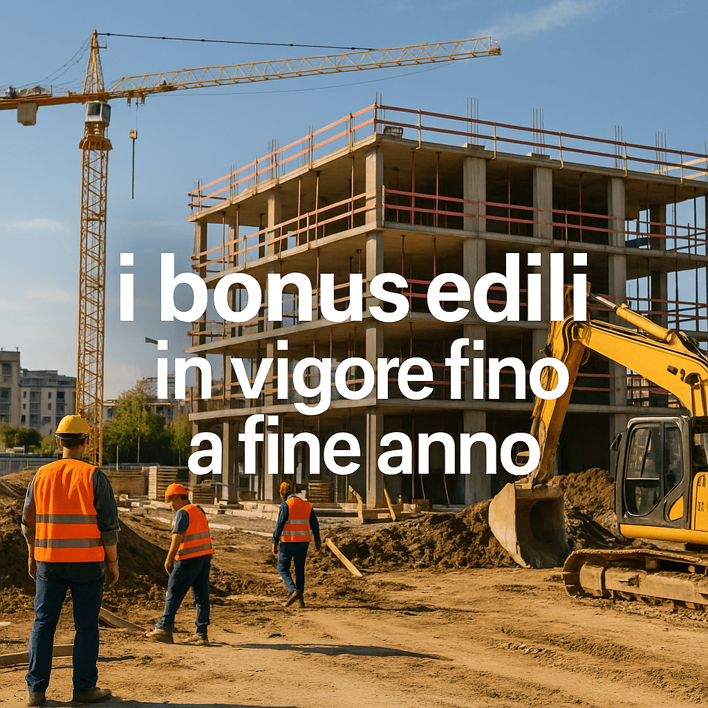 I bonus edili in vigore fino a fine anno